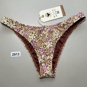 Billabong Bikini Bottom Small Floral Multicolor Ready For Sun Hike